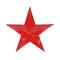 15" Scarlet Red Country Rustic Star Indoor/Outdoor Wall Decoration